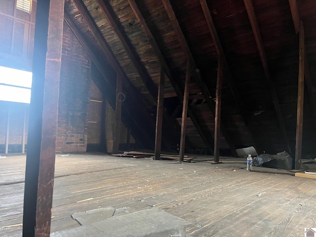 view of attic