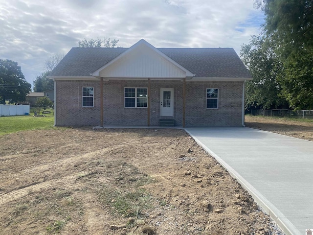 view of front of property