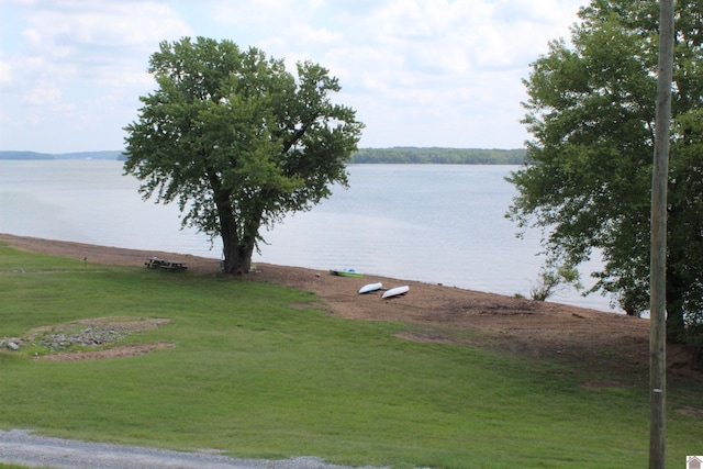 view of water feature