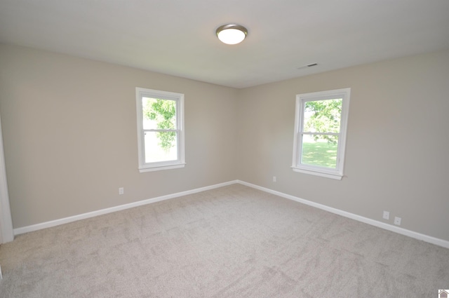 view of carpeted empty room