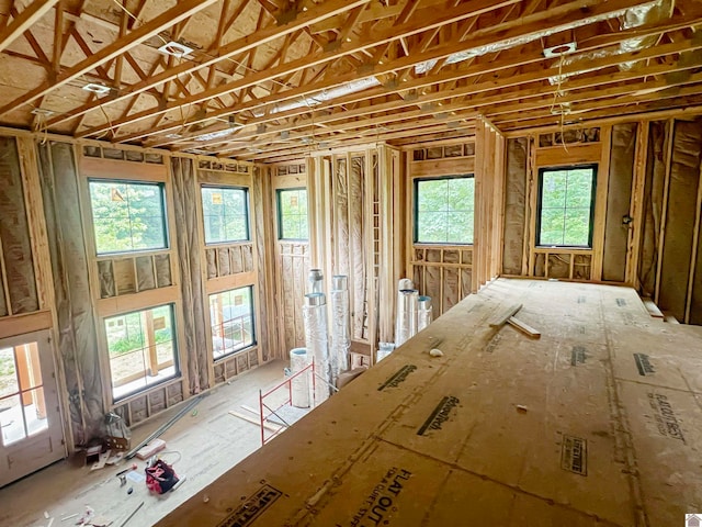 miscellaneous room featuring a wealth of natural light