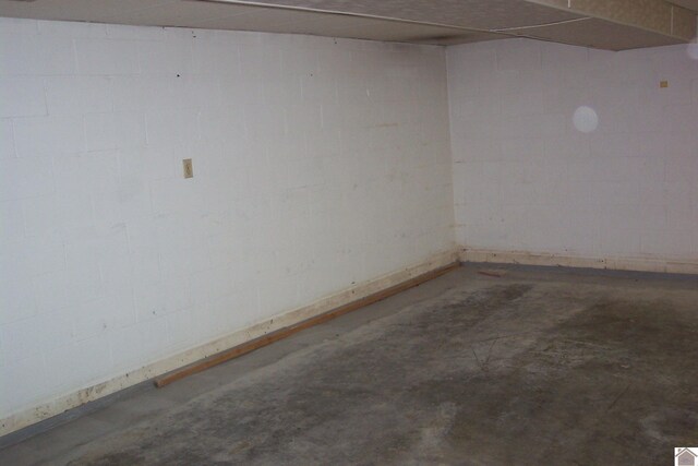 view of basement