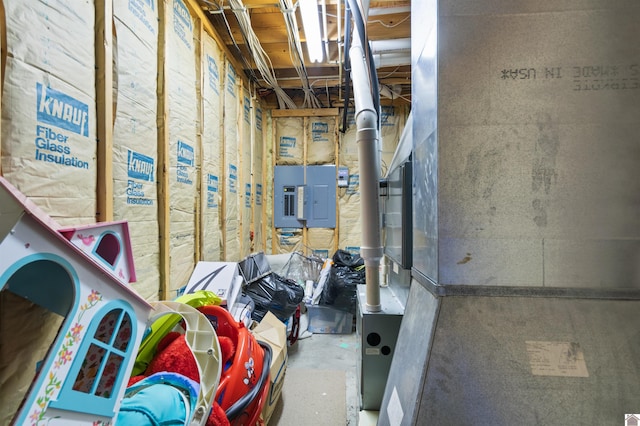 utility room featuring electric panel