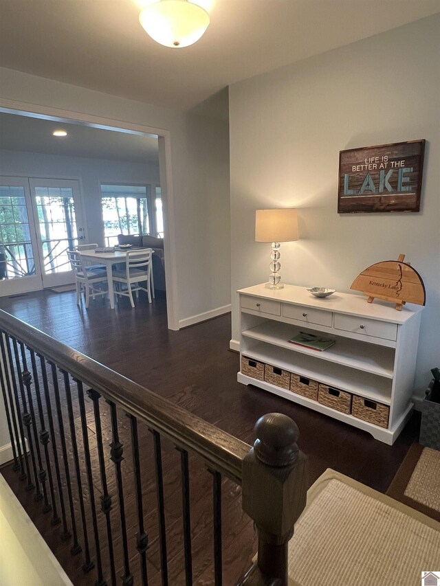 interior space featuring hardwood / wood-style flooring