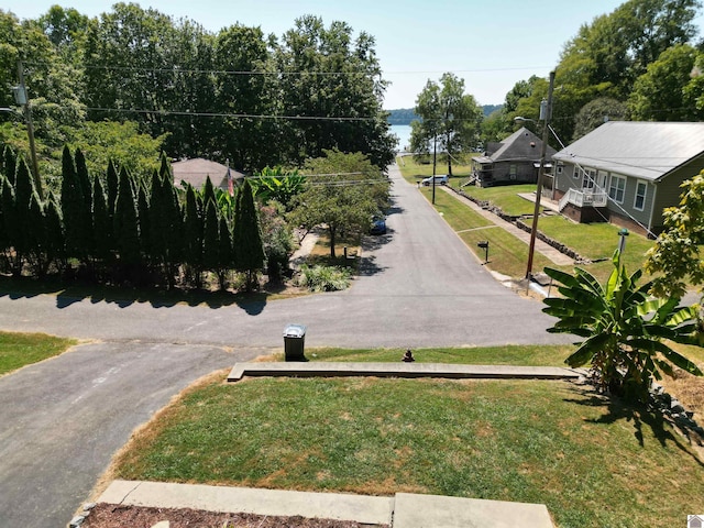 view of property's community with a yard