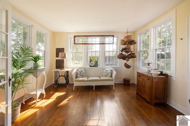 sunroom featuring a wealth of natural light