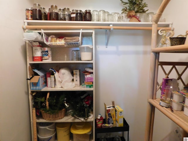 view of pantry