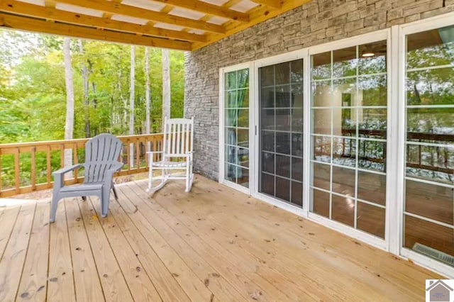 354 Sassafrass Rd, Cadiz, KY 42211 - view of wooden terrace