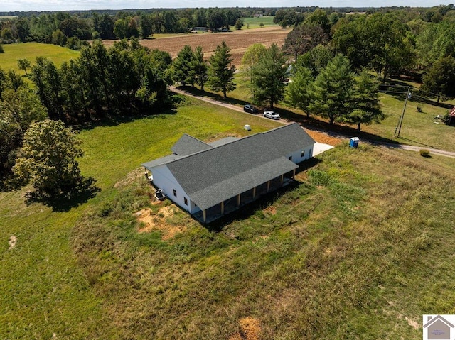 bird's eye view featuring a rural view