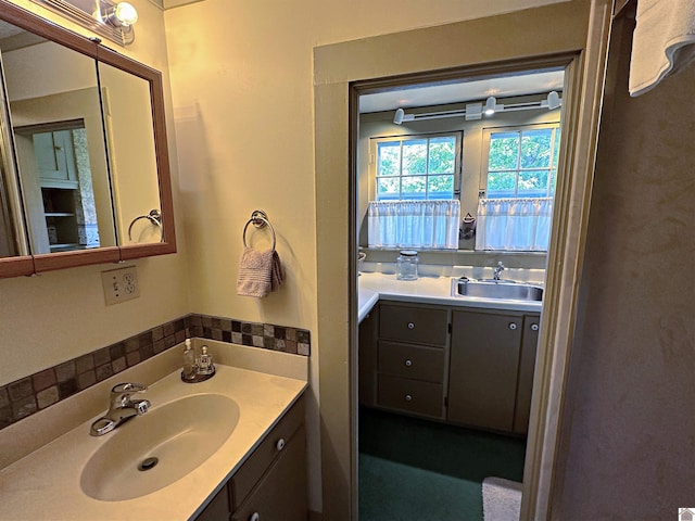 bathroom featuring vanity