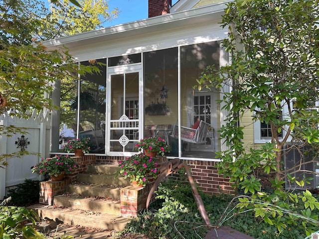 view of entrance to property