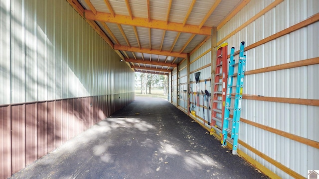 view of horse barn