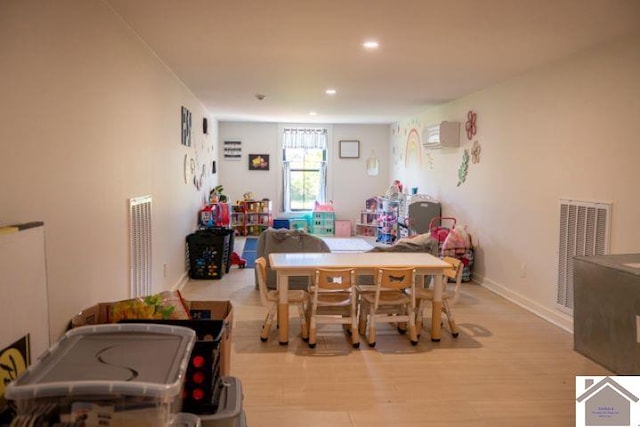 dining area featuring light hardwood / wood-style flooring