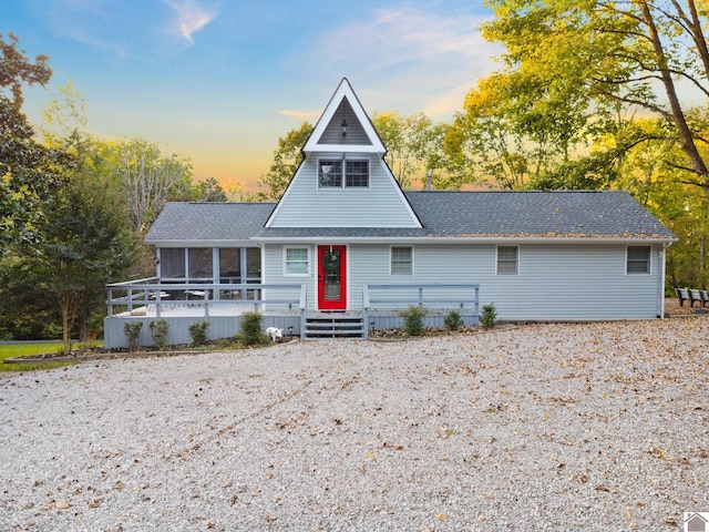 view of front of home