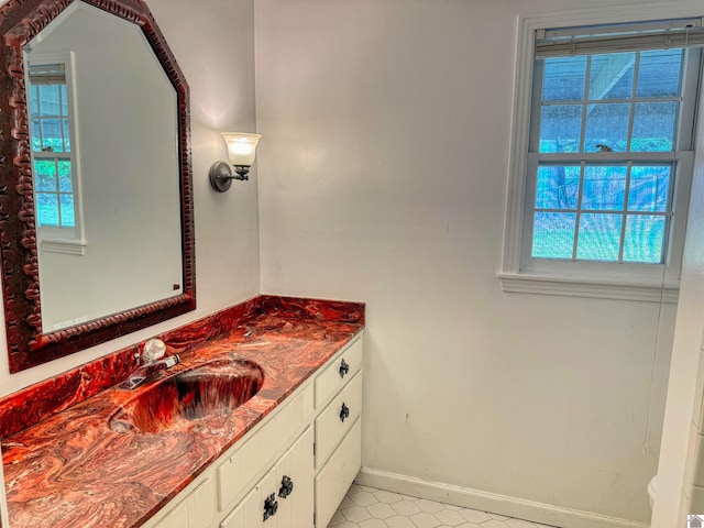 bathroom featuring vanity