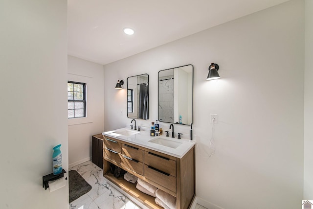 bathroom with vanity