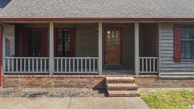 9618 Scale Rd, Benton, KY 42025 - entrance to property with roof with shingles and a porch