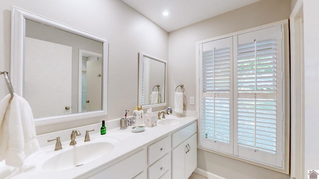 bathroom featuring vanity