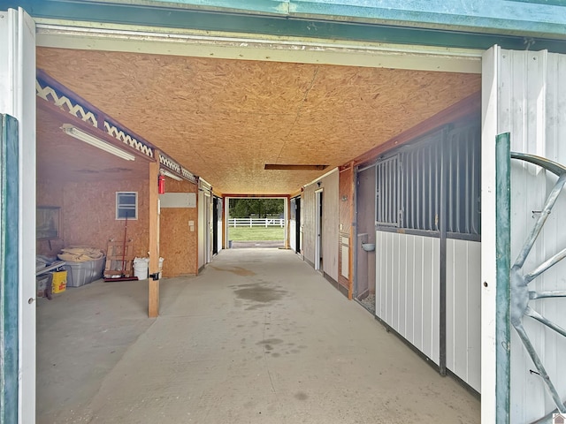 view of horse barn