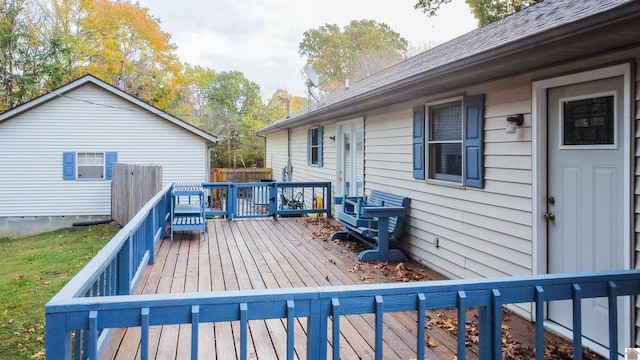 view of wooden terrace