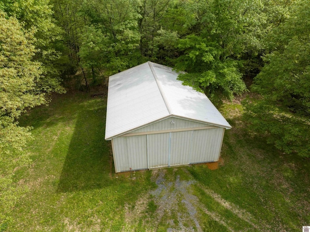 1776 Wice Church Rd, Boaz, KY 42027 - view of pole building featuring a forest view