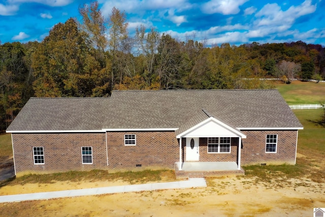 back of house with a patio area