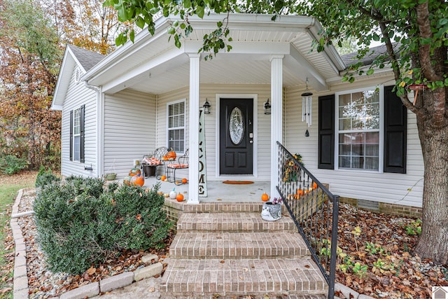 view of front facade with covered porch