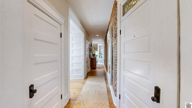 333 N 7th St Unit B, Paducah, KY 42001 - hall with recessed lighting and light wood-style flooring