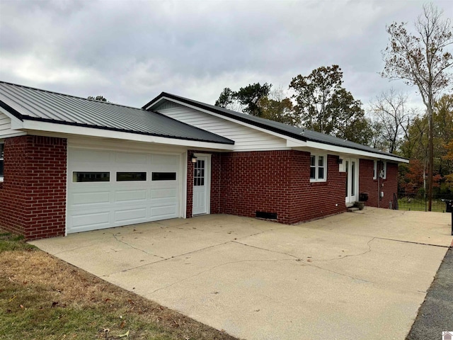 ranch-style house with a garage