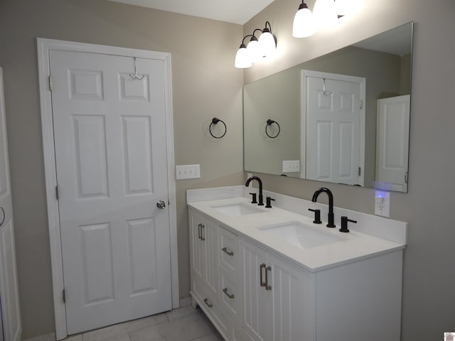 bathroom with vanity