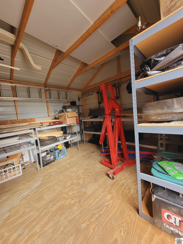 view of storage room