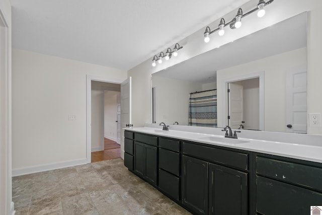 bathroom featuring vanity