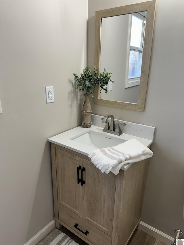 bathroom with vanity