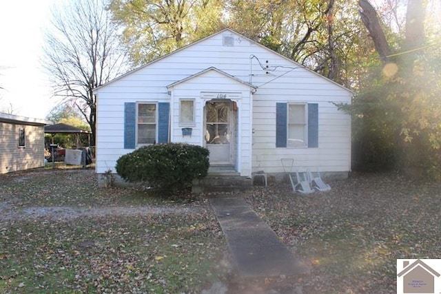 view of bungalow-style home