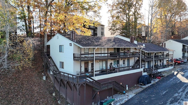 exterior space with a balcony