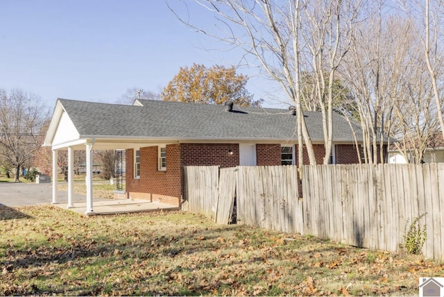 view of property exterior