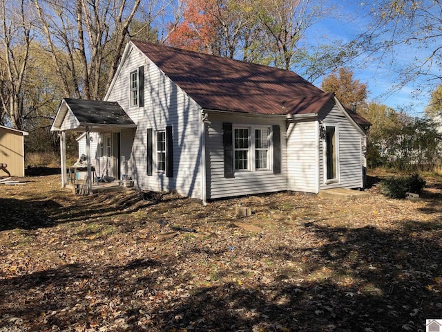 view of side of property