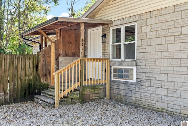 view of entrance to property