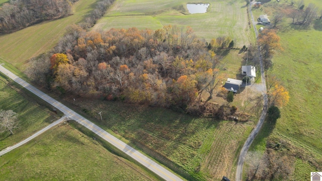 bird's eye view featuring a rural view