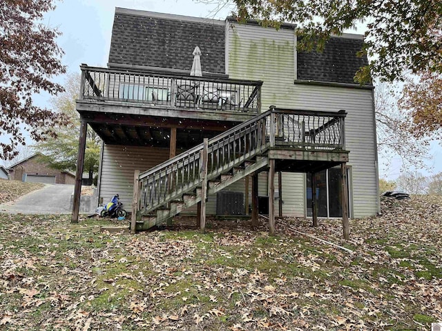 210 Banberry Bnd, Paducah, KY 42001 - rear view of property featuring a wooden deck