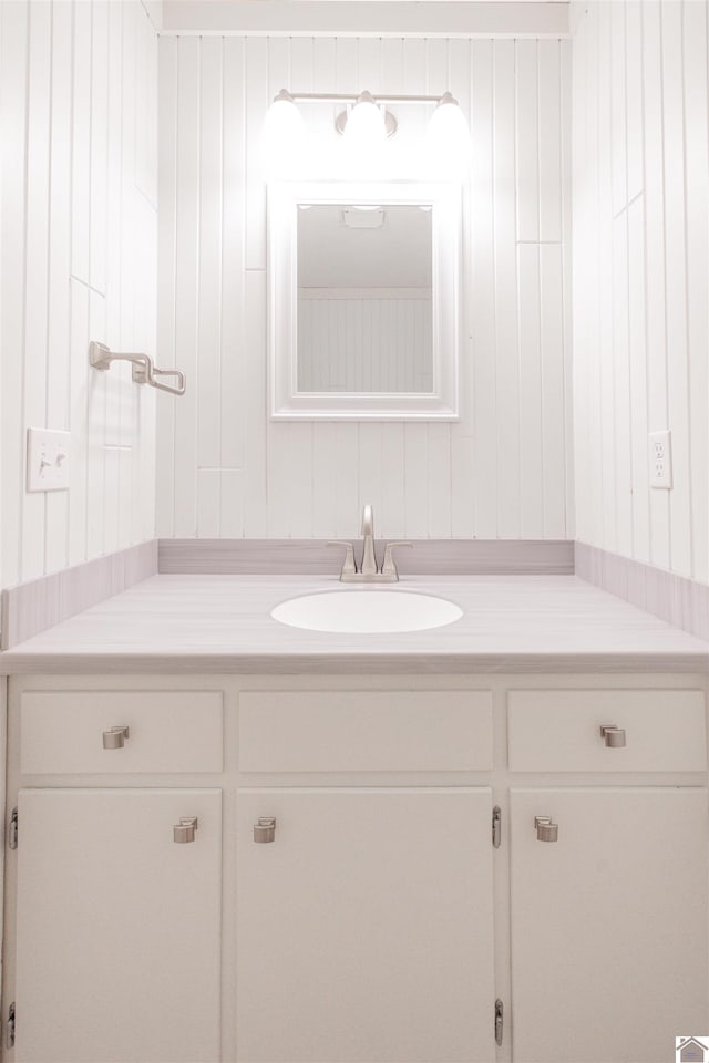 bathroom with vanity