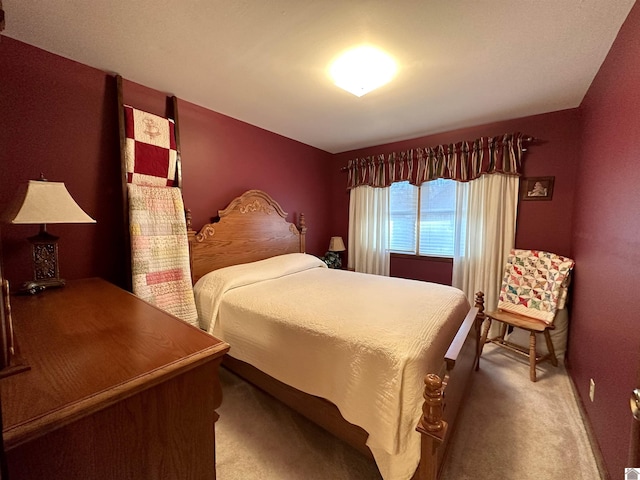 bedroom with carpet floors