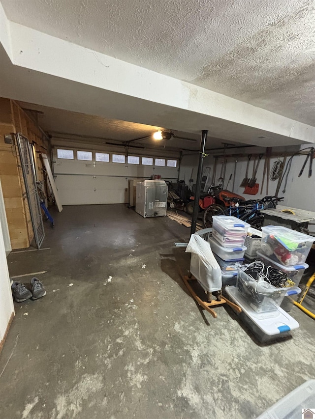 garage with a carport