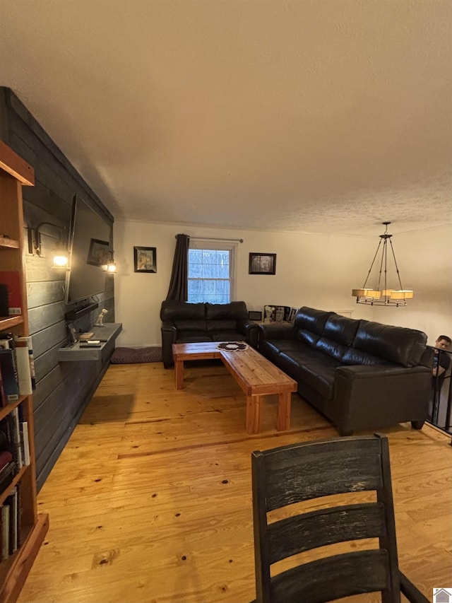 living room featuring wood-type flooring