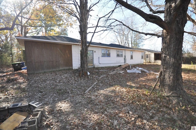 view of back of property