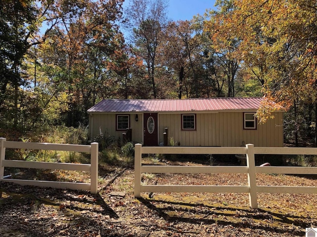 view of front of home