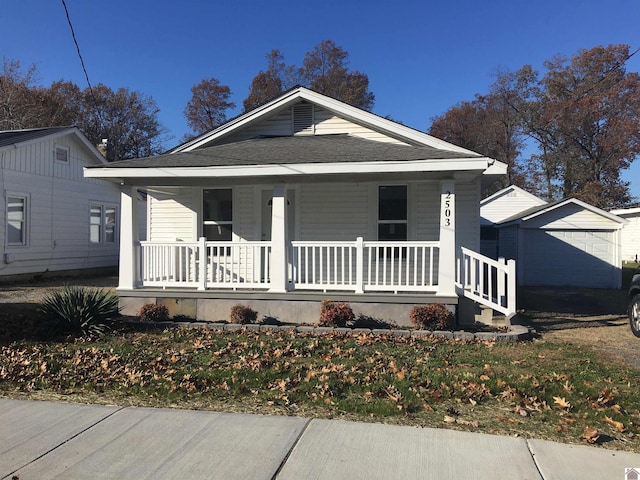 bungalow with a porch