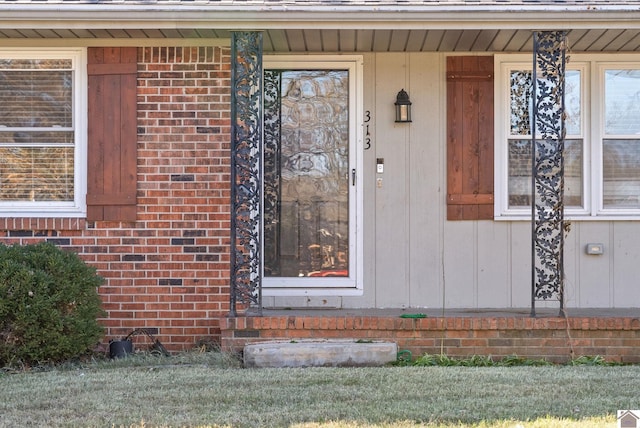 view of exterior entry