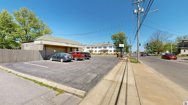 view of car parking