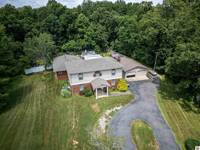 birds eye view of property